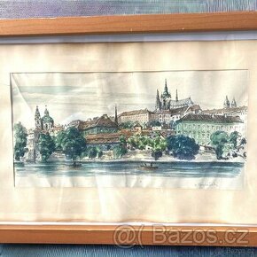 Obraz pohled Pražský hrad Bedřich Fojtášek - 1
