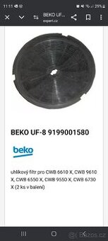 uhlíkový filtr BEKO UF