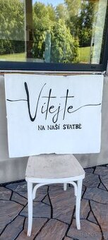 Svatební uvítací cedule