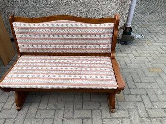 Sezení z masivu venkovský styl,lavice - 1