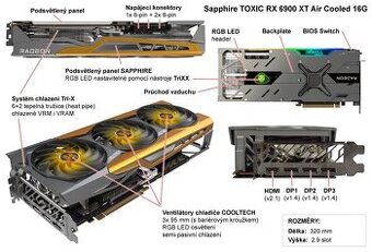 Sapphire AMD Radeon RX 6900 XT TOXIC 16GB