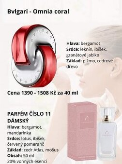 Parfém č. 11 ( inspirace Bvlgari - Omnia coral ) - 1