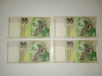 BANKOVKY 20 SVK 1993-2008, RŮZNÉ EMISE