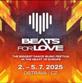 2x vstupenky na Beats for love Ostrava 2-5.7.2025