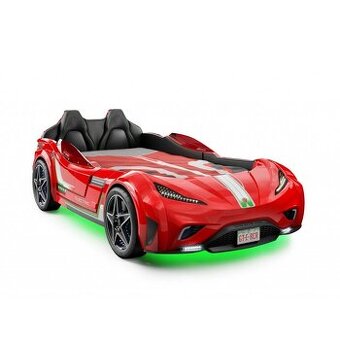 Dětská postel auto 100x190 cm GTS červená