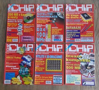 6x časopis Chip 1993 a 1994