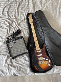 Elektrická kytara Donner DST-400 / Kombo Fender Frontman 10G