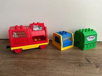Lego duplo kontejnerový vagón BONUS-čtyři měnitelné náklady