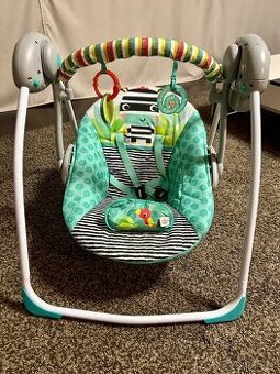 Houpačka Bright Starts Foldable Rocker Zig Zag Zebra 0m+, up