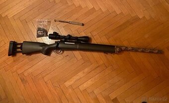 Airsoft sniper M24 - olivová (OD), (SW-04G) + UPGRADE 150m