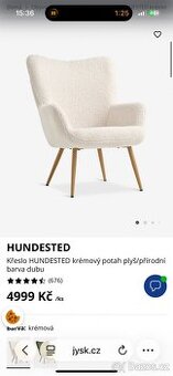 Hundested křeslo a podnožka