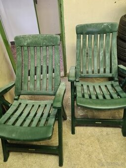 Zahradni Plastove polohovatelne  Zidle