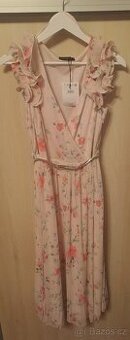 Midi šaty s opaskem - 1