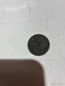 Mince 1851 A 1 kreuzer