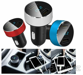 Autonabíječka 2x usb + display napětí baterie