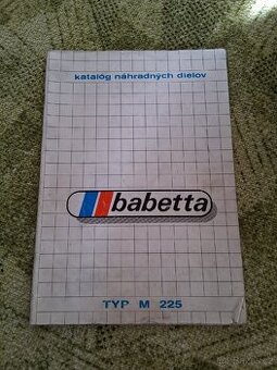Katalog náhradních dílů babeta 225