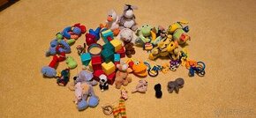 Plyšáci, chrastítko, kostky, kroužky