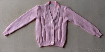 Dětský dívčí svetřík růžovooranžový retro vintage