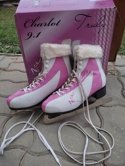 Dámské lední brusle růžové