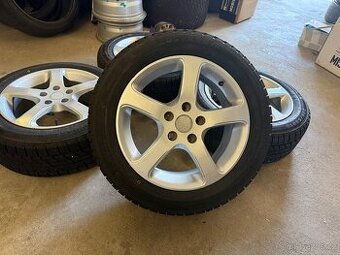 Litá kola R16 5x112 Nové pneu 205/55/16 Tomket Snowroad