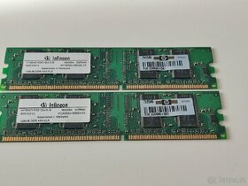 2x RAM paměti karty, plně funkční.SDRAM 
