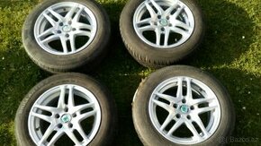 Prodám 14 ALu Škoda Fabia letní pneu Continental - 1