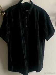 Pánská košile černá s krátkým rukávem, vel. XL, zn. F&F