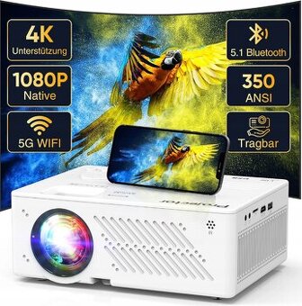 Filmový projektor Puxinat 4K 1080P WiFi Bluetooth