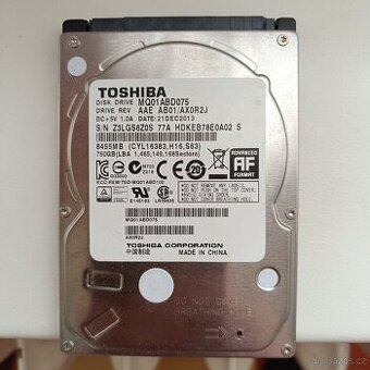 HDD 2,5 TOSHIBA 750GB