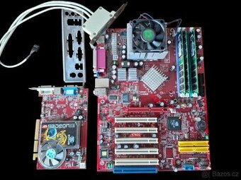 Retro základní deska MSI socket A + ATI Radeon X1300 256MB