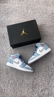 Air Jordan 1 Mid French Blue Light Steel (GS)