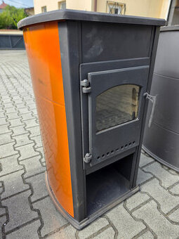 Krbová kamna BELLA THALIA, 6,2kW, oranžová