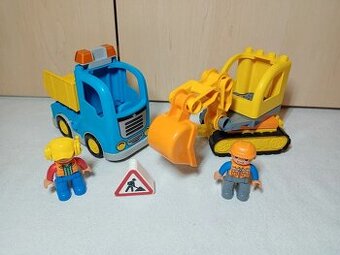 lego duplo bagr a náklaďák