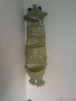 Dětský závěský organizér/kapsář - žába Ikea 35x135