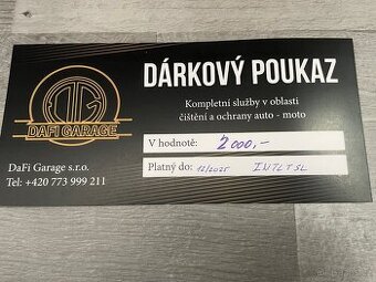 Dárkové poukazy