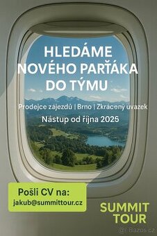 Hledáme prodejce zájezdů – Brno nástup od října 2025