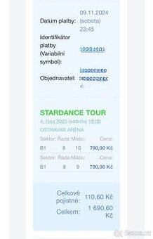 Star dance tour OSTRAVA v sobotu 19:00