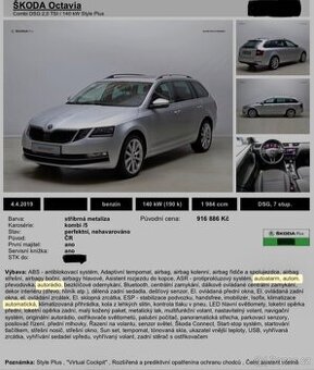 Škoda Octavia 3 facelift combi