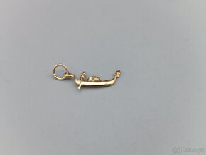 Zlatý přívěsek lodička 0,50g, 18 kt, 750/1000