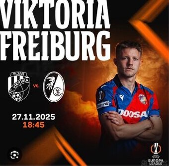 2 vstupenky Viktoria Plzeň Freiburg