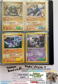 Kusové karty TCG Pokémon STARÉ PŘES 15LET (ORIGINÁL)