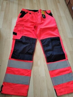 Reflexní pracovní kalhoty 2x v. 56 - 1