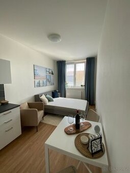 Pronájem zařízeného 1+kk v novostavbě v Brně-Husovicích