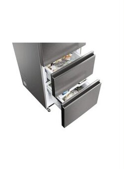 Chladnička s mrazničkou Haier HTW5620CNMP černá/nerez