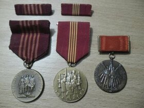 3 x pamětní medaile
