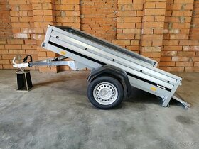 Sklopný přívěsný vozík 204x116x35 cm