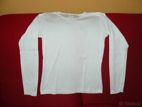 bílé dívčí tričko vel. 146 - 152