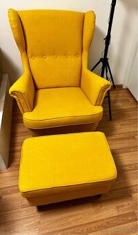 křeslo ušák IKEA Strandmon