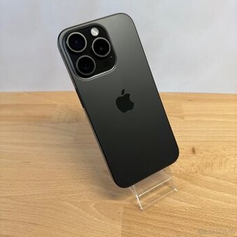 iPhone 15 Pro 128GB, černý, eSIM (12 měsíců záruka)