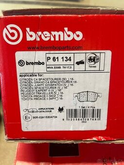 Brzdove desticky brembo P61134
